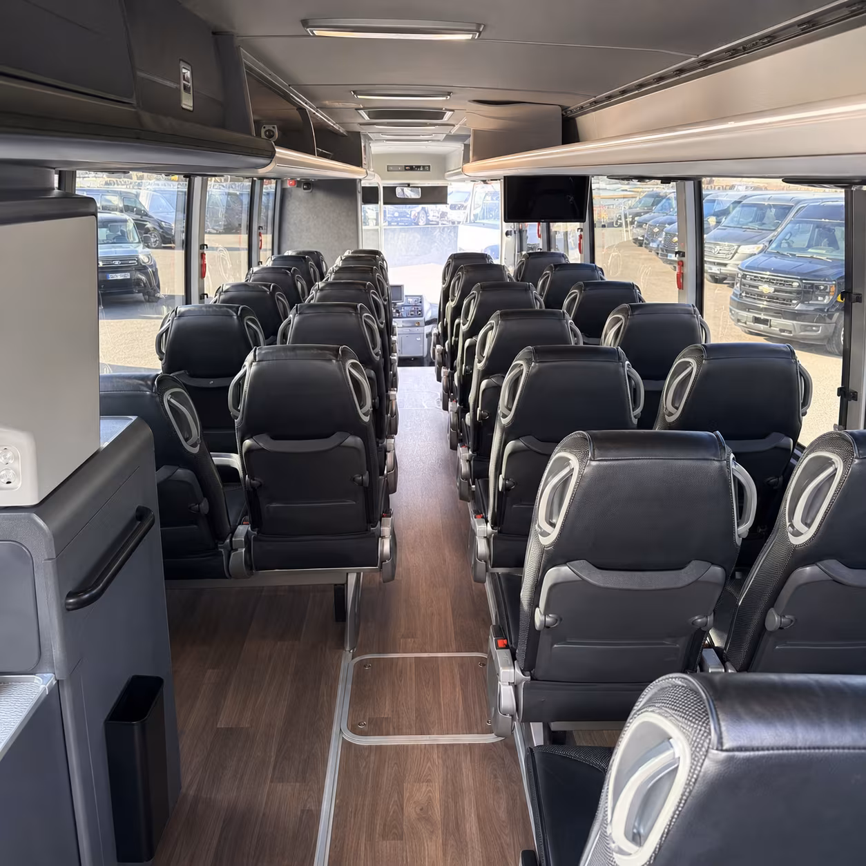 whittier charter bus interior