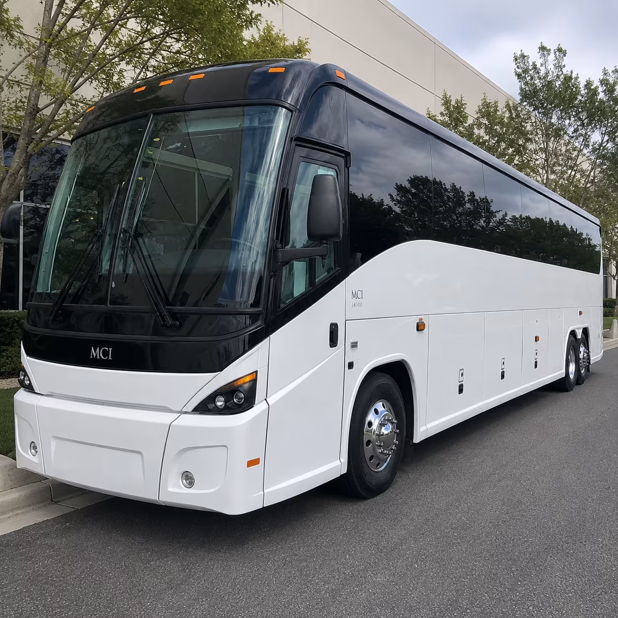 whittier charter bus rental exterior
